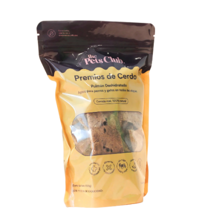 Premios Deshidratados Pulmón De Cerdo Para Perro 85g