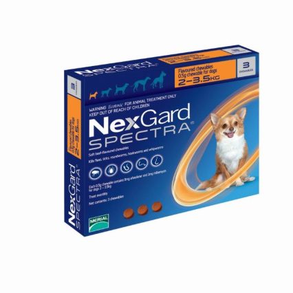 NexGard Spectra 3 Tabletas De 2kg A 3.5 kg