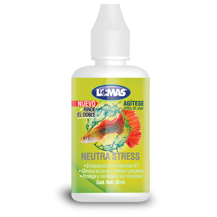 GRUPO LOMAS - Acondicionador Neutra Stress Para Acuarios 30 ml