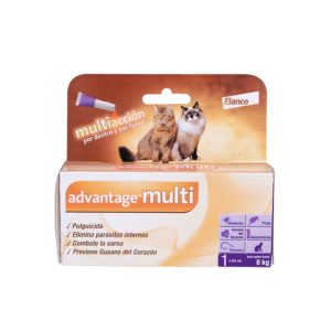 ADVANTAGE MULTI - Pipeta de 8 ml Antiparasitaria para Gato De 4 A 8 Kg