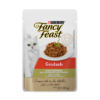 FANCY FEAST - Alimento Húmedo Para Gato Goulash Cordero Pouch 85 g