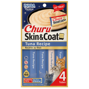 CHURU - Premio Para Gato Premium Skin & Coat Atún 4 Pzas