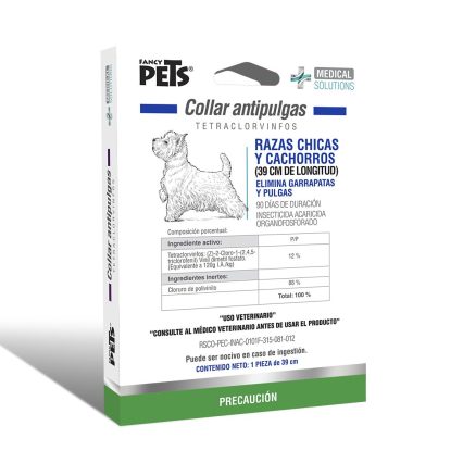 FANCY PETS - Collar Antipulgas Para Perro Medical Solutions Razas Chicas Y Cachorros