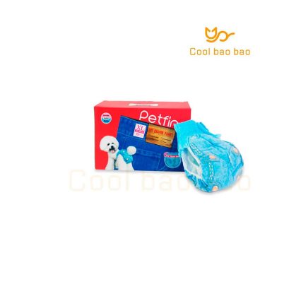 COOL BAO BAO - Pañal Desechable Para Perro Color Azul Talla L