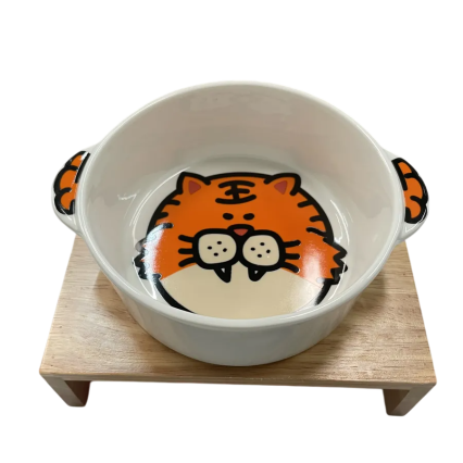 Comedero para mascota diseño Tigre