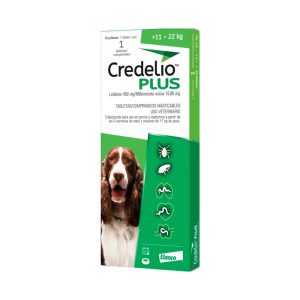 ELANCO - Credelio Plus Antiparasitario Para Perro De 11 A 22 Kg 1 Tab 450 Mg