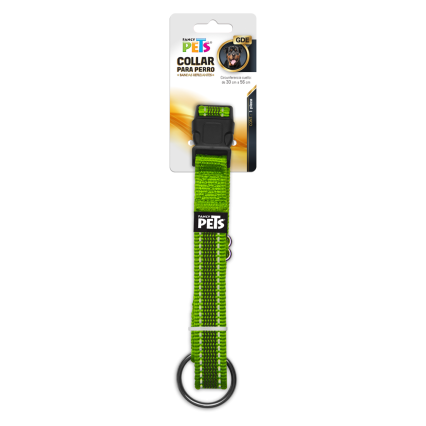 FANCY PETS - Collar Reflejante Verde Para Perro Gde