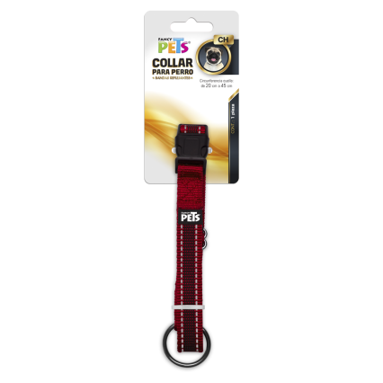 FANCY PETS - Collar Rojo Ultra Grip Para Perro Ch
