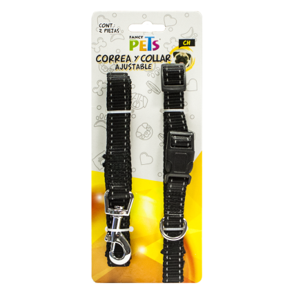 FANCY PETS - Correa Y Collar Reflejante Ajustable Ch Para Perro
