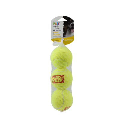 FANCY PETS - Pelota Mediana Con Sonido Para Perro 3 Pzas