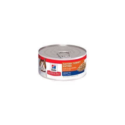 HILL'S SCIENCE DIET - Alimento Húmedo En Lata Para Gato Senior Receta Pavo 156 g
