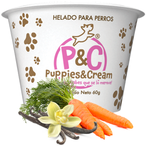 Helado Puppies&Cream Zanahoria y Vainilla 30g