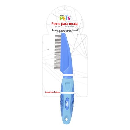 Peine Fancy Pets Metal Muda Pelo Corto