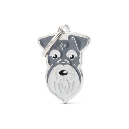 Placas MyFamily - PEPPER-AND-SALT SCHNAUZER MF27NGREY