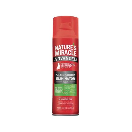NATURES MIRACLE - Espuma Para Eliminar Manchas Y Olores Para Gato 496 g