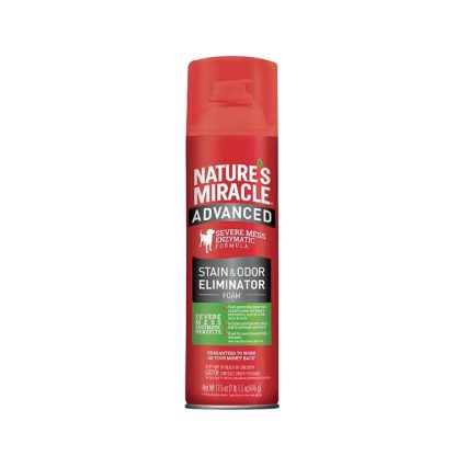 NATURES MIRACLE - Espuma Para Eliminar Manchas Y Olores Para Perro 496 g