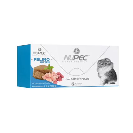 NUPEC - Kitten Alimento Húmedo En Lata Para Gatito 4 Pz De 100 g