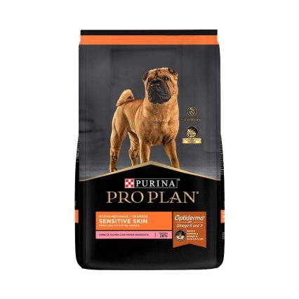 PRO PLAN - Sensitive Skin Alimento Seco Para Perro Adulto Razas Medianas y Grandes Piel Sensible Salmón 3 Kg