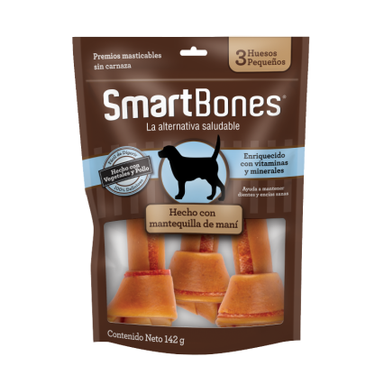 SmartBones Premios Huesos Mantequilla de Maní 142 g