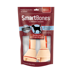 SmartBones Premios En Forma De Hueso Hecho De Pollo Y Vegetales Para Perro - 2 PIEZAS