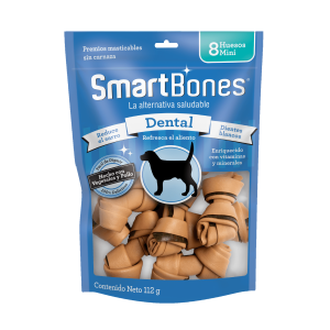 SmartBones Premios En Forma De Hueso Hecho De Pollo Y Vegetales Para Perro - 8 PIEZAS