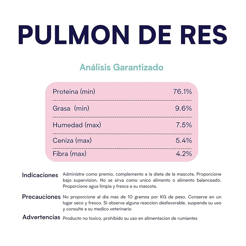 Premios Pulmón de Res-120 g - Image 3