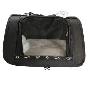 NAUGHTY DOG - Transportadora Mickey Negra Para Perro/Gato Gde