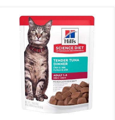Hill's Science Diet Alimento Húmedo Gato Adulto Receta Atún Trocitos en Salsa 79 g - Image 4