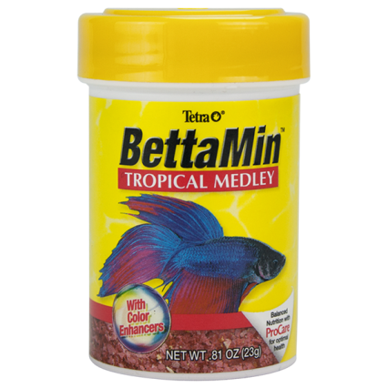 TETRA - BettaMin Alimento En Hojuelas Mezcla Tropical Para Peces Betta 23 g