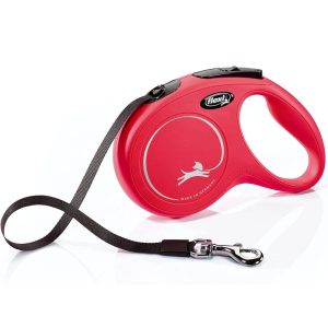 Flexi New Classic Correa Retráctil Roja — 5m