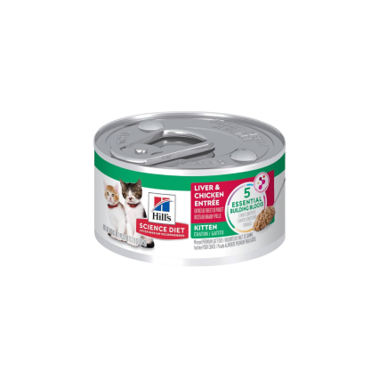 HILL'S SCIENCE DIET - Kitten Alimento Húmedo En Lata Para Gatito Higado Y Pollo 150 g