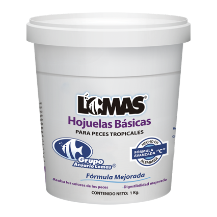 GRUPO LOMAS - Alimentos En Hojuelas Básicas Para Peces Tropicales 1 Kg