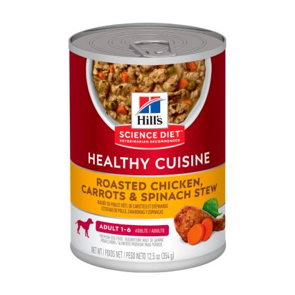 HILL'S SCIENCE DIET - Healthy Cuisine Alimento Húmedo En Lata Para Perro Adulto Receta Pollo Y Vegetales 354 g