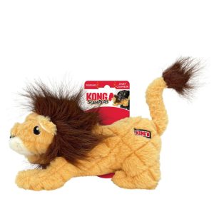 KONG Scampers León — Peluche ligero para perseguir y capturar