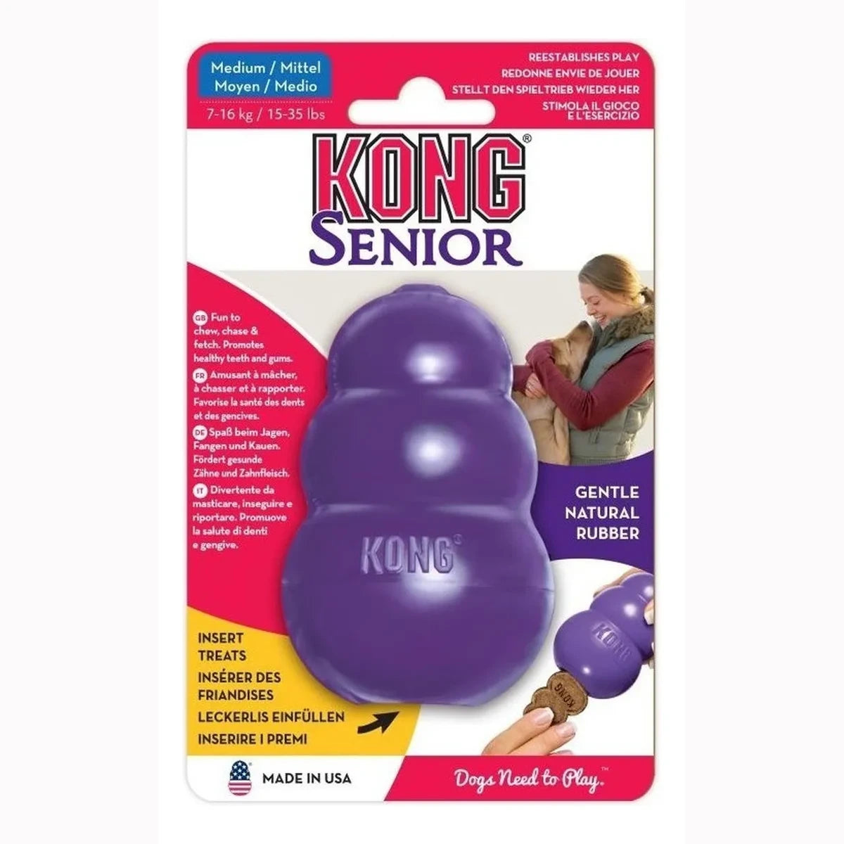 Juguete Kong Senior Mediano Para Perro - Image 3