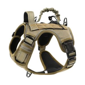 Pechera Táctica para Perro K9 — Ajustable · Arnés de Entrenamiento con Manija