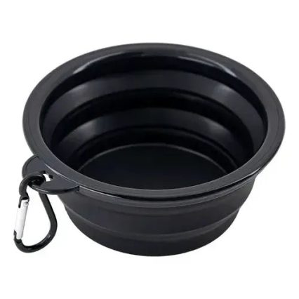 Mr. Wuff Plato Plegable de Silicona — 88g · Portátil con Gancho para Viajes
