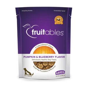 FRUITABLES - Premios Para Perro Sabor Calabaza y Mora Azul 198 g