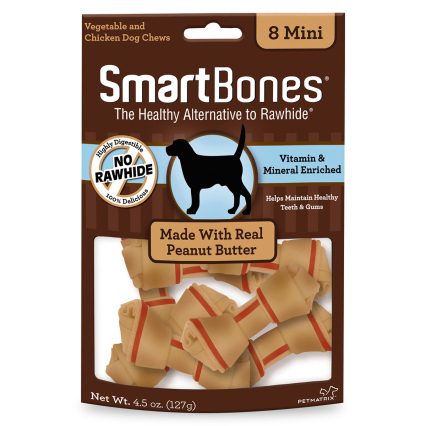 SmartBones Premios Mini Huesos Mantequilla de Maní 112 g