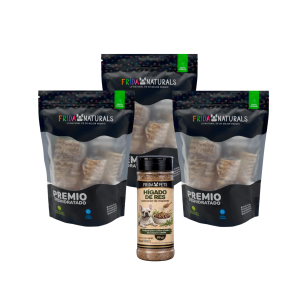 Frida Naturals Paquete Tráquea de Res y Sazonador