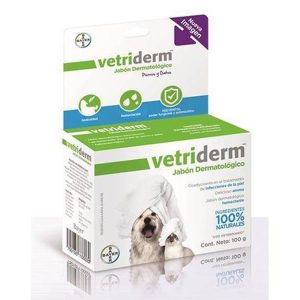 VETRIDERM - Jabón Dermatológico Para Perros y Gatos 100 g